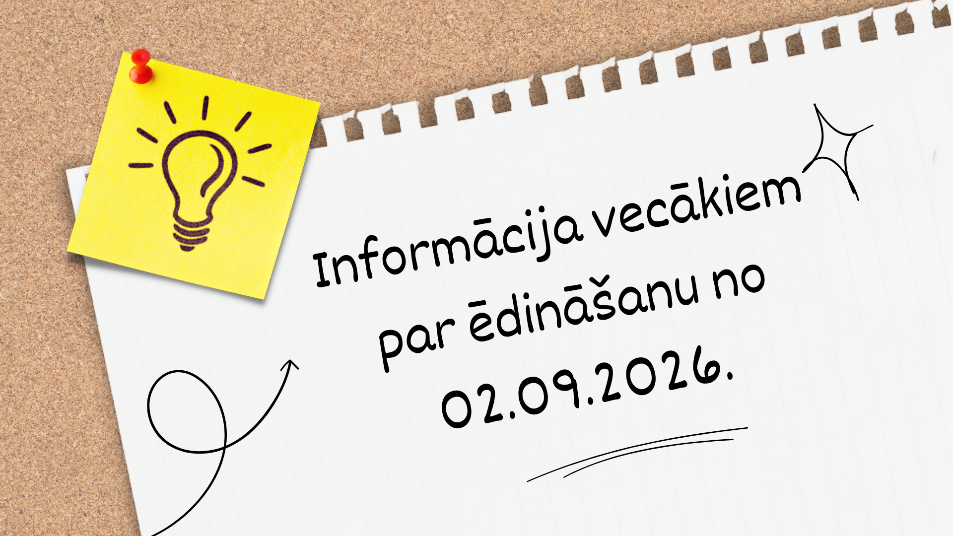 Informācija vecākiem par ēdināšanu no 02.09.2026